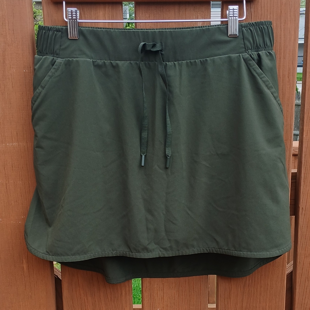 All In Motion Olive Green Athletic Skirt Skort Womens Size Large